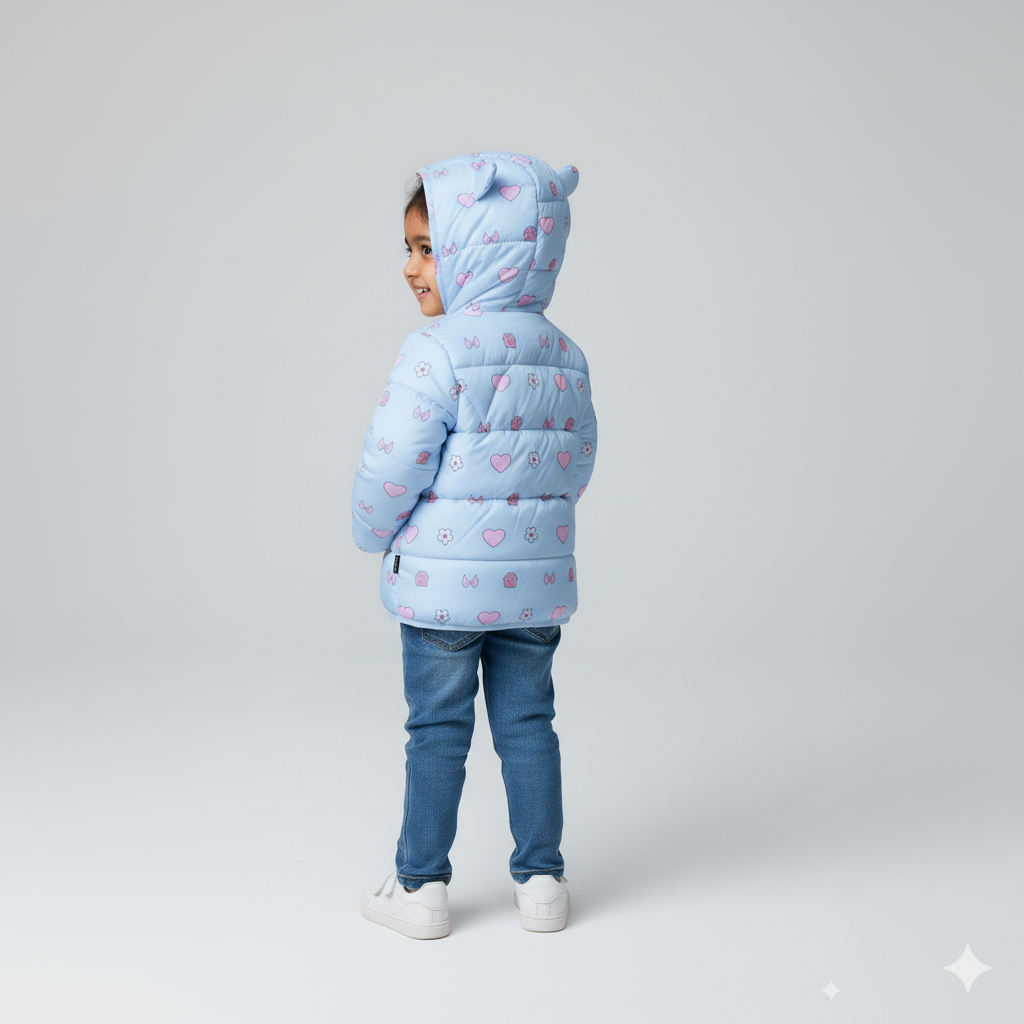 Outwear Printed Toddler Jacket sky blue