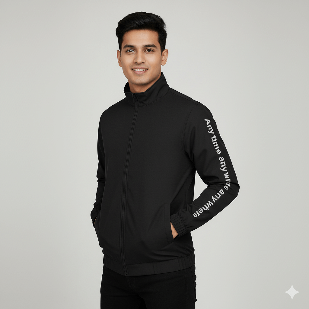 Men’s High Quality Premium light Weight Jacket- Black Millan