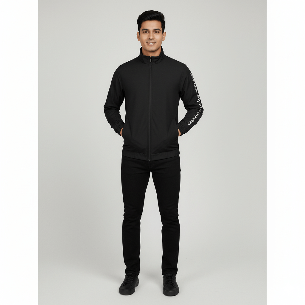 Men’s High Quality Premium light Weight Jacket- Black Millan