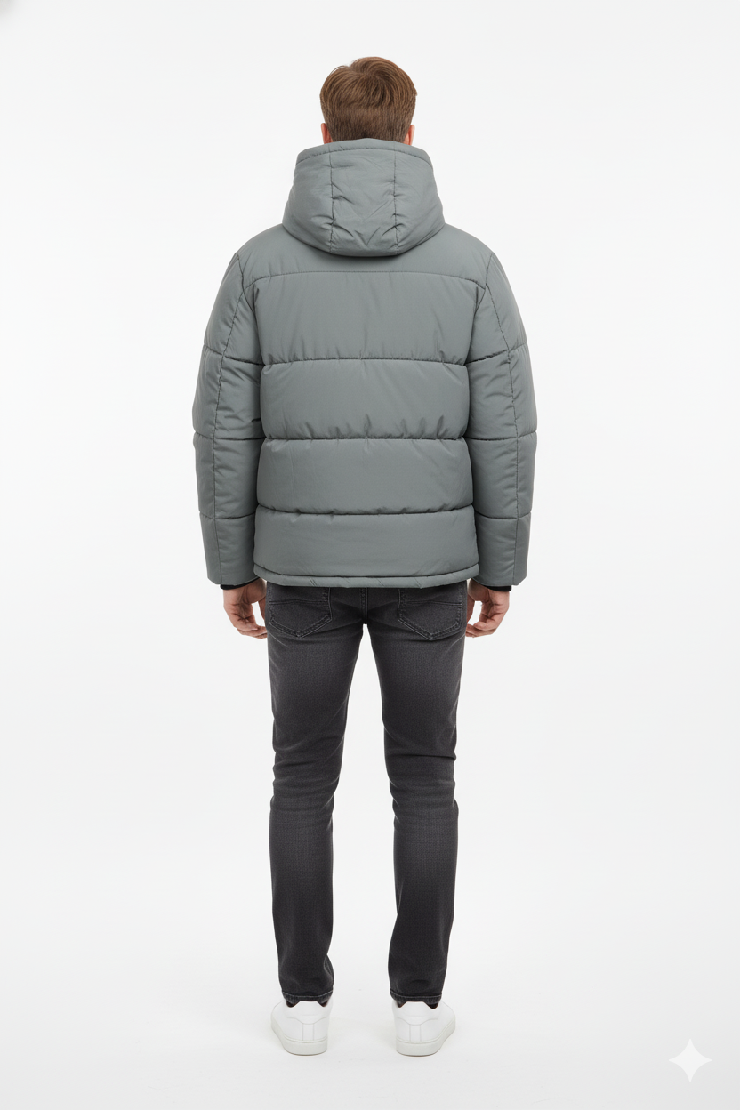Indicode Grey — Warm Winter Parka for 0°C Weather