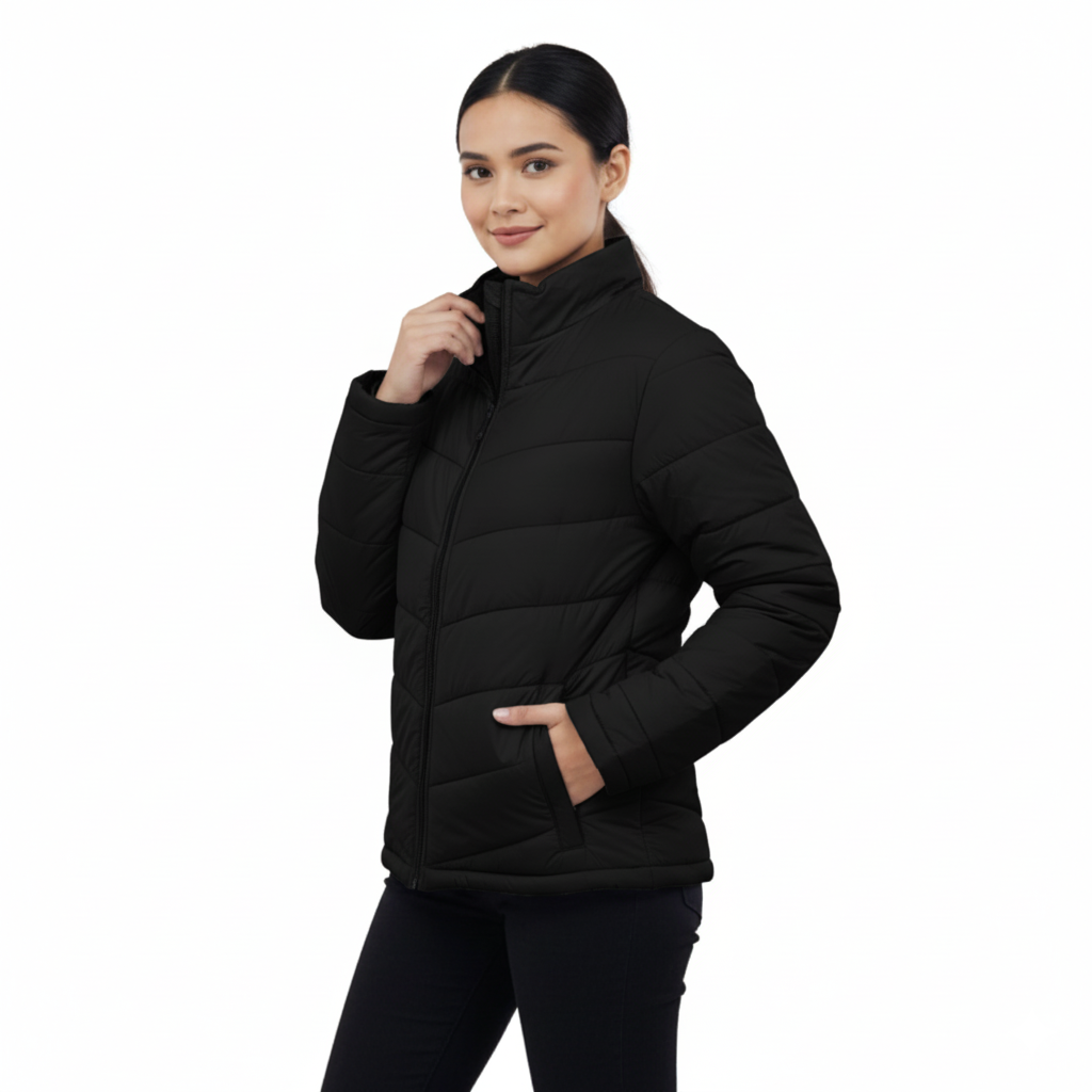 Ladies Premium Padded Jacket PMPL - Black