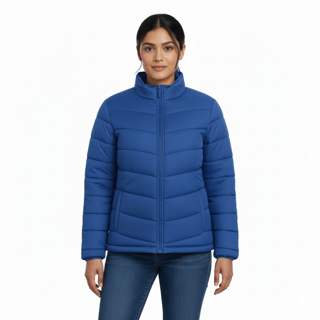 Ladies Premium Padded Jacket PMPL - Blue