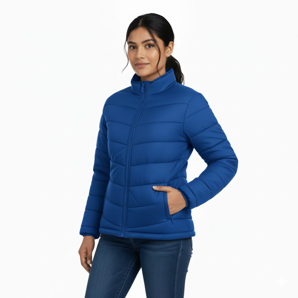 Ladies Premium Padded Jacket PMPL - Blue