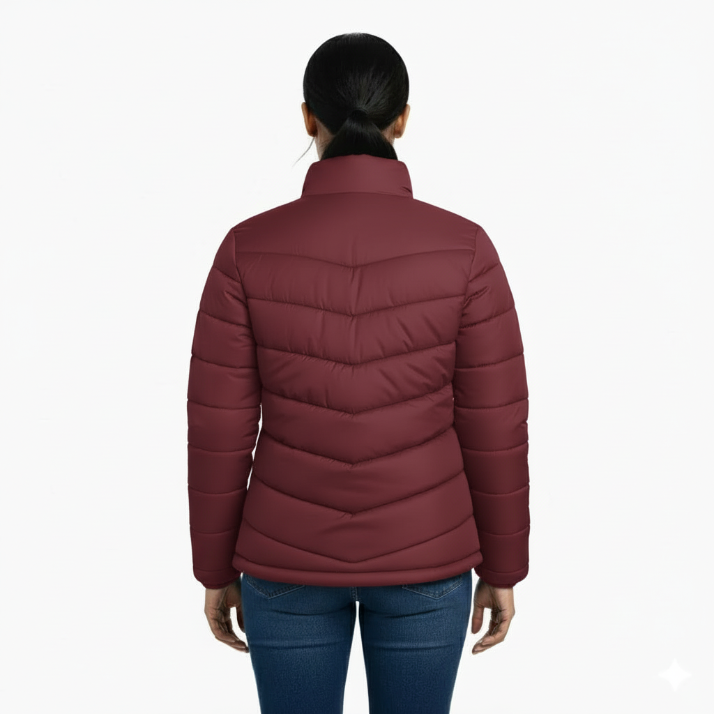 Ladies Premium Padded Jacket PMPL - Maroon