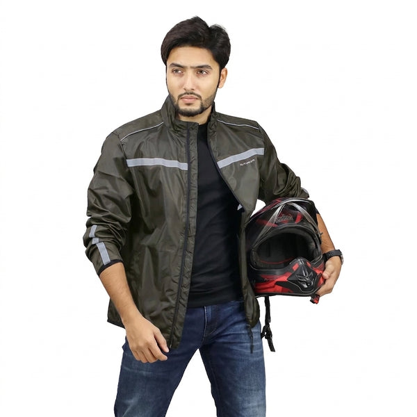 Premium Biker Windbreaker for Men’s - Windy Dark Ash