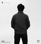 Windbreaker Travel Jacket with Portable Bag-Black