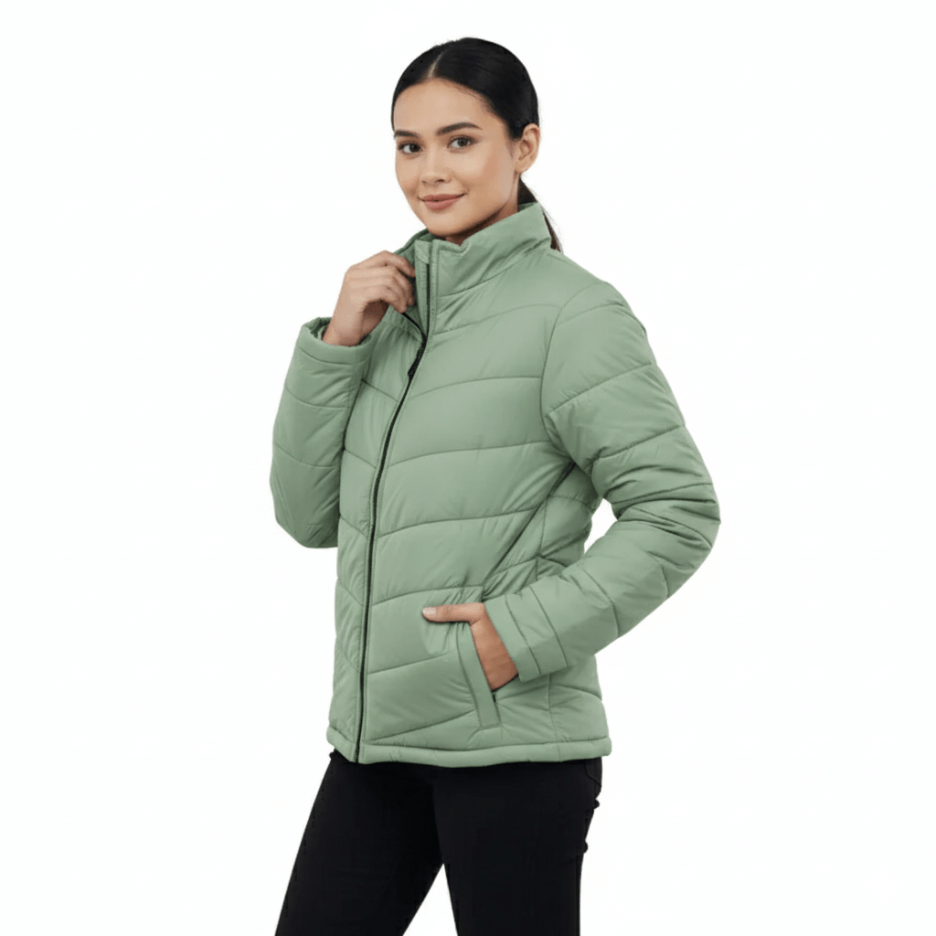 Ladies Premium Padded Jacket PMPL - Lemon Yellow