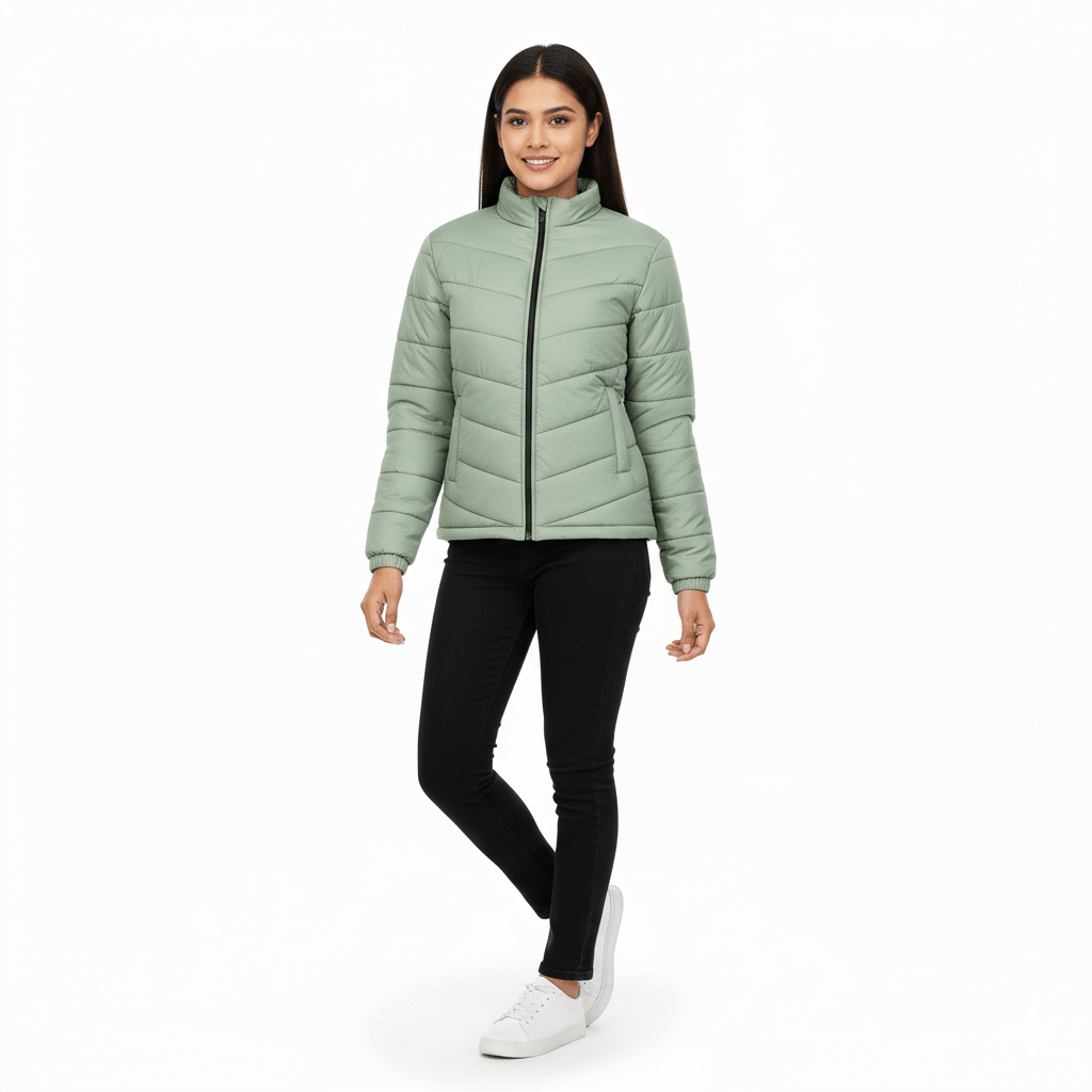 Ladies Premium Padded Jacket PMPL - Lemon Yellow
