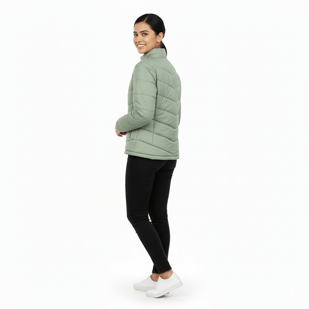 Ladies Premium Padded Jacket PMPL - Lemon Yellow