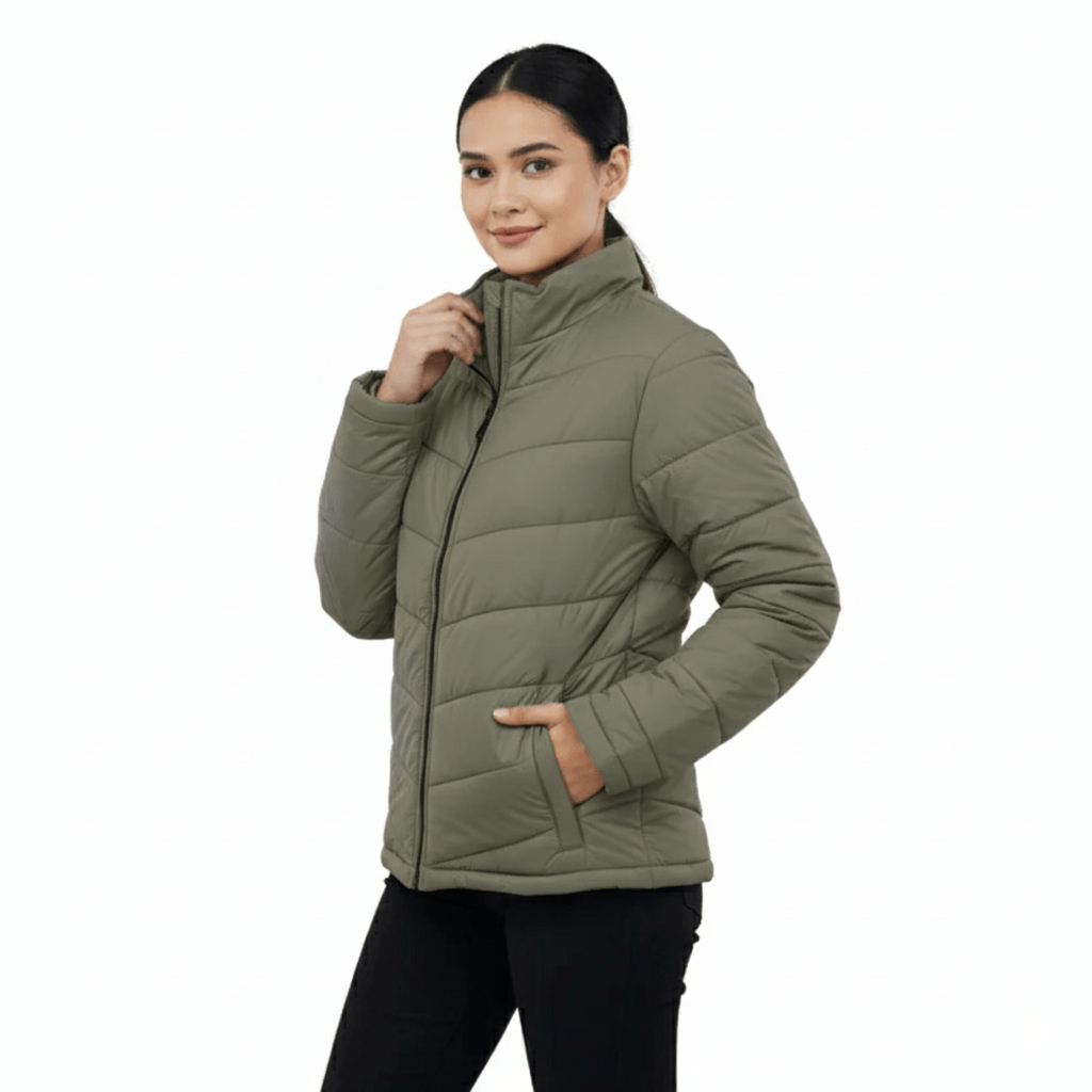 Ladies Premium Padded Jacket PMPL - Olive