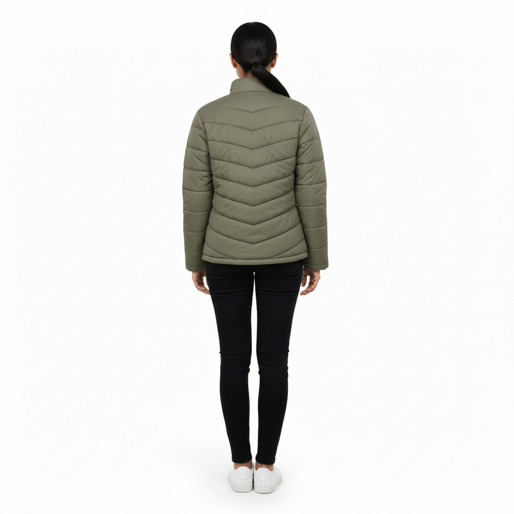 Ladies Premium Padded Jacket PMPL - Olive