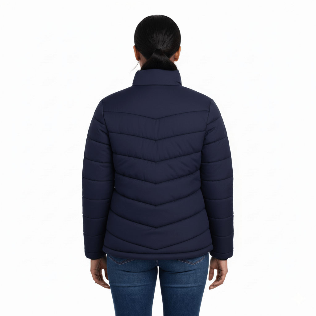 Ladies Premium Padded Jacket PMPL - Navy Blue