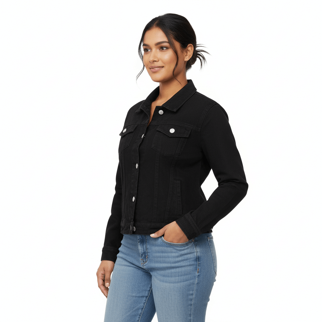 High-Quality Premium Ladies Denim Jacket- Phythen