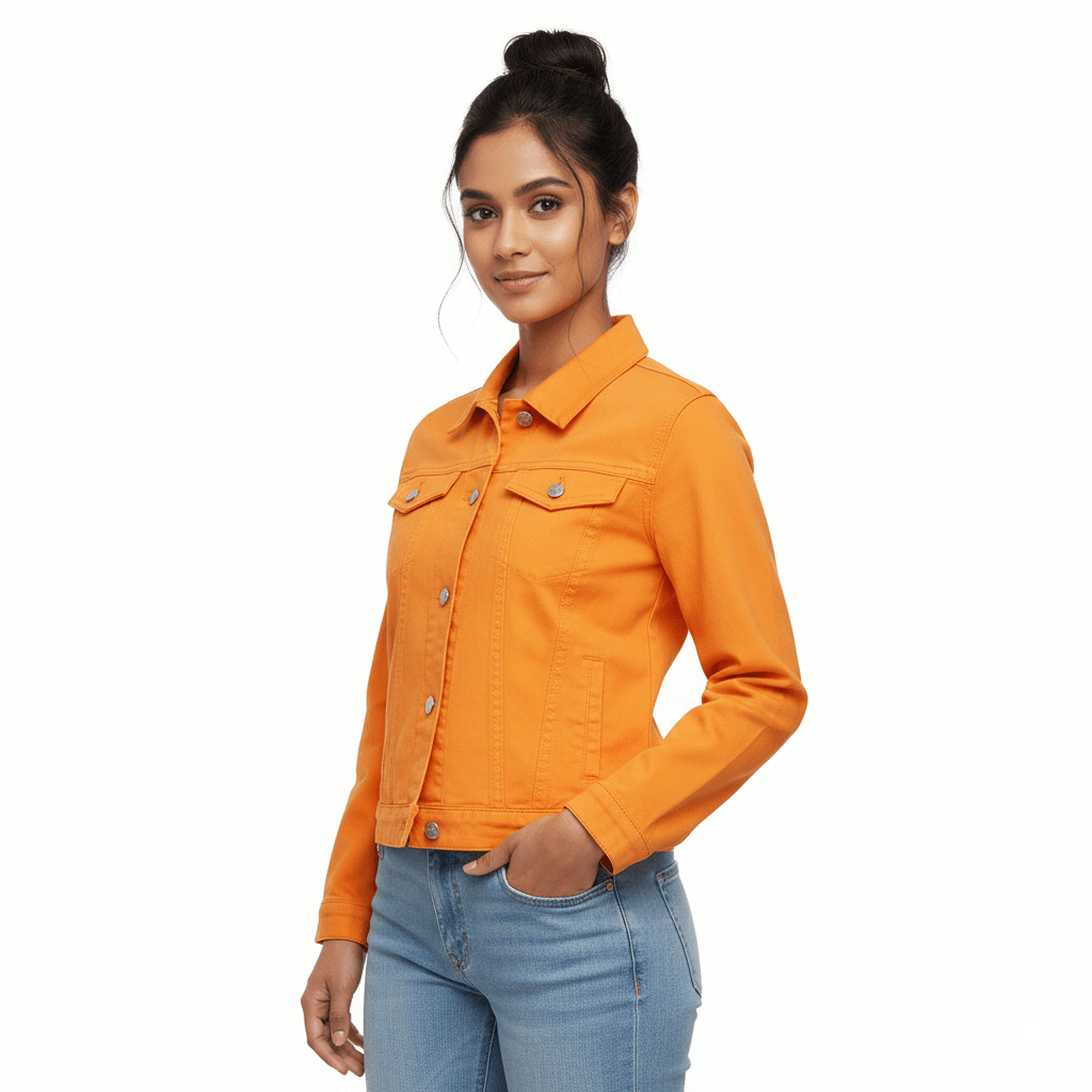 High-Quality Premium Ladies Denim Jacket- Phythen