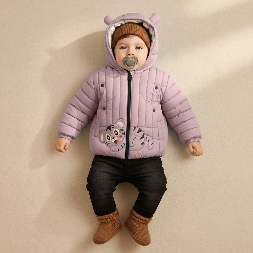 Kid's High Quality Premium Padding Jacket - Toddler Cat face 1