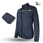 Biker Windbreaker for Men's-Dark Navy Blue