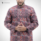 Men's Digital Printed  Cotton Panjabi | Outwear - D23