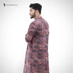 Men's Digital Printed  Cotton Panjabi | Outwear - D23