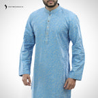 Men's Printed Jacquard Fabric Panjabi | Outwear - D24