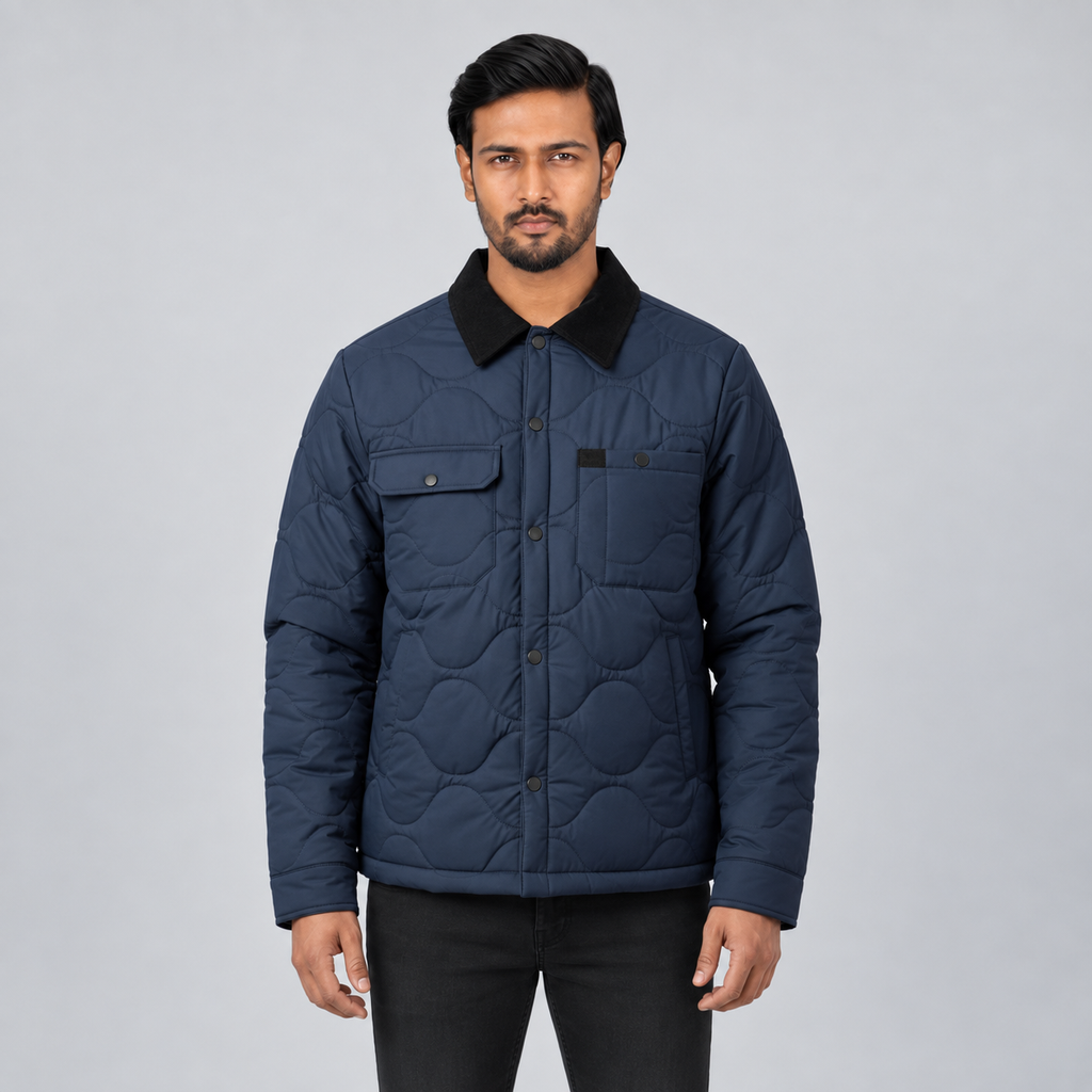 Men's Stylish Premium Padded Jacket Dew Navy