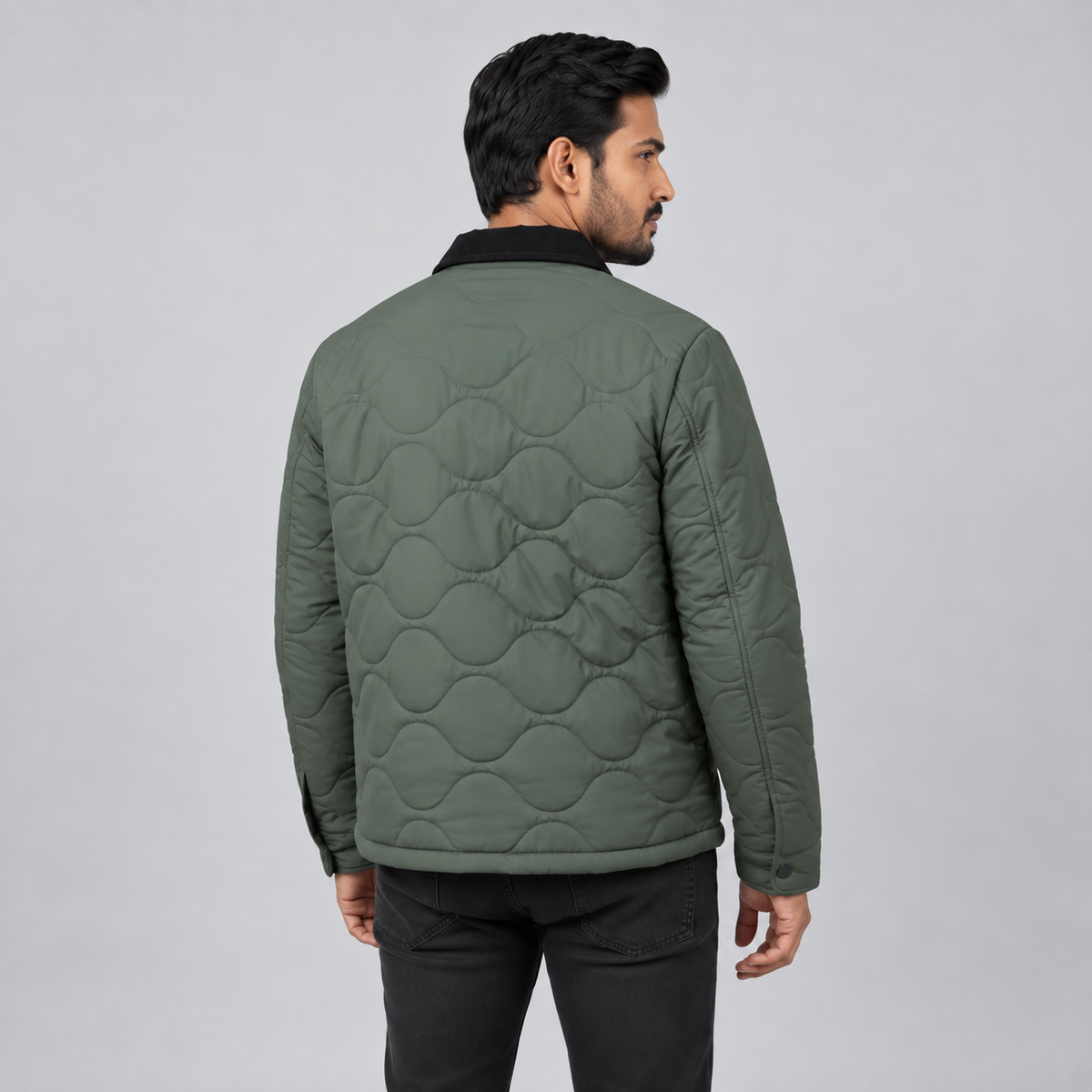 Men's Stylish Premium Padded Jacket Dew Green