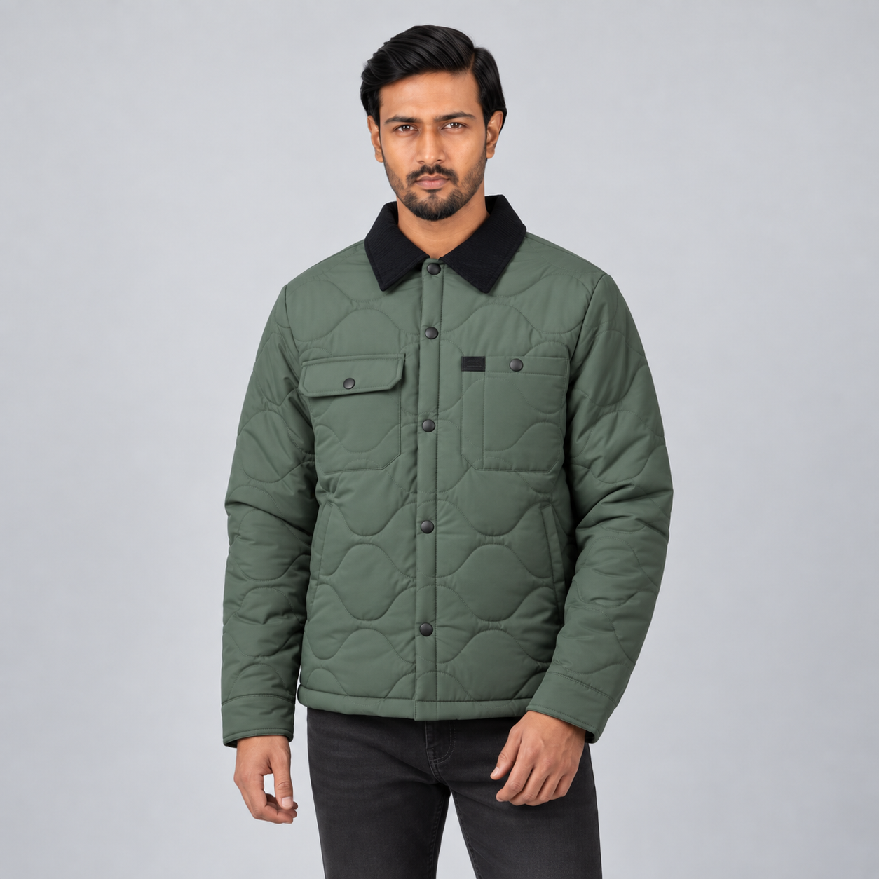 Men's Stylish Premium Padded Jacket Dew Green