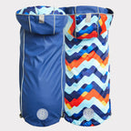 Reversible Dog Raincoat | Navy Retro