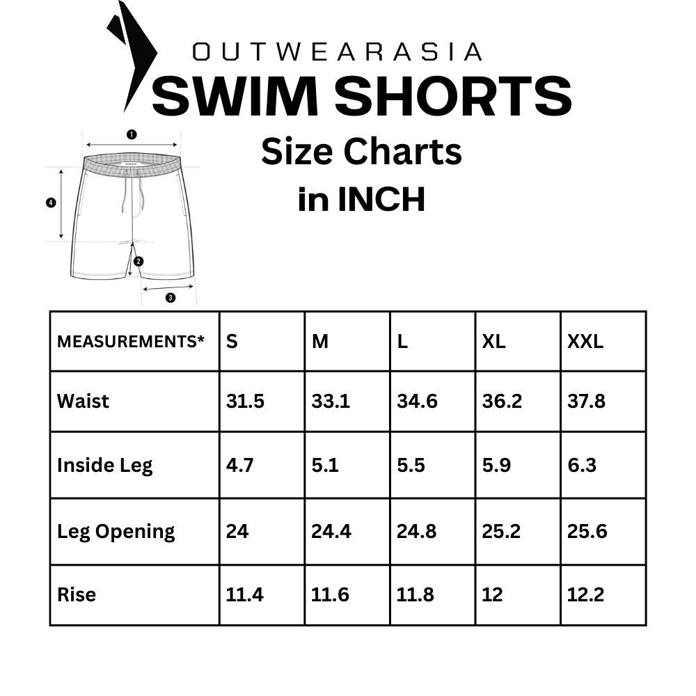 Outwear- Shorts For Men's Swimwear Square Print