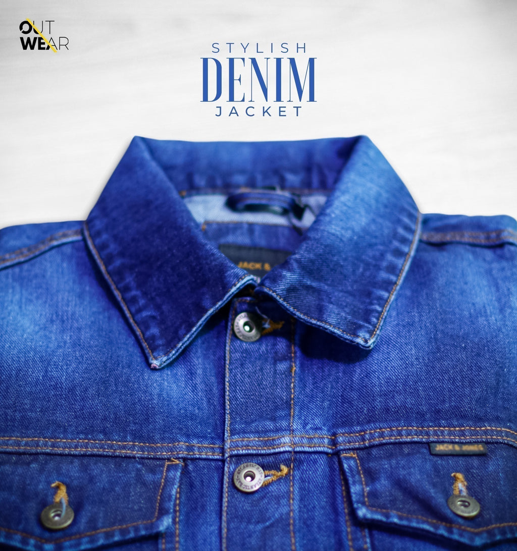 Men’s Luxurious Denim jacket – Dark indigo