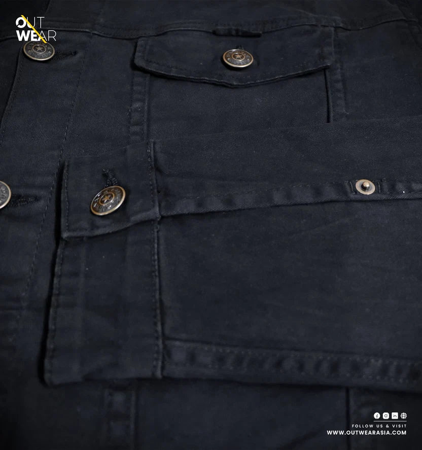 Men’s Luxurious Denim jacket – Black