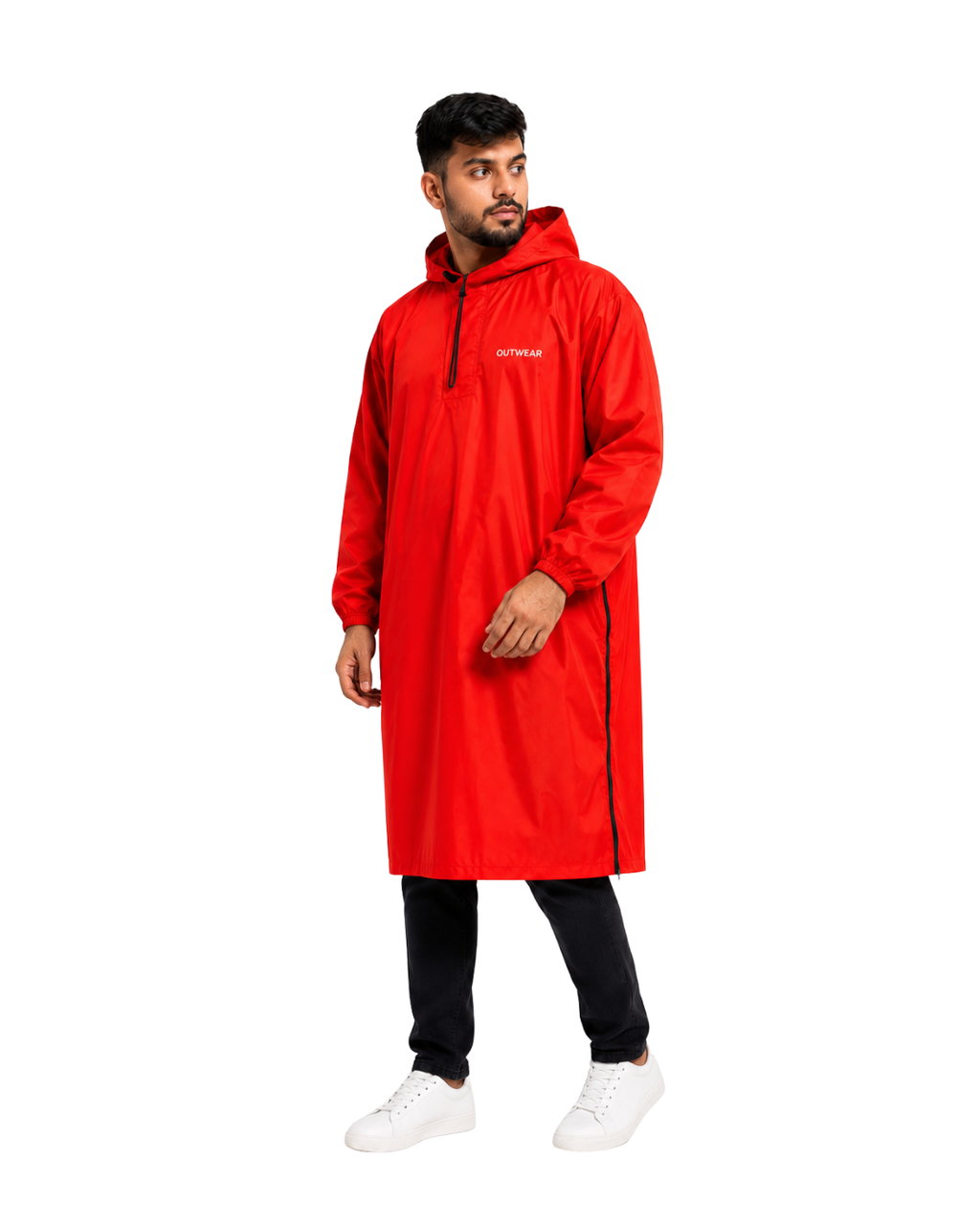 Men’s Waterproof Long Rain Poncho with Hood