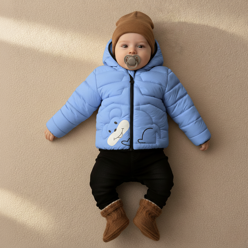 Outwear Bear face Toddler Jacket blue