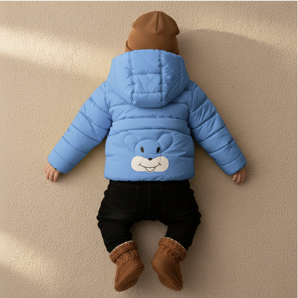 Outwear Bear face Toddler Jacket blue