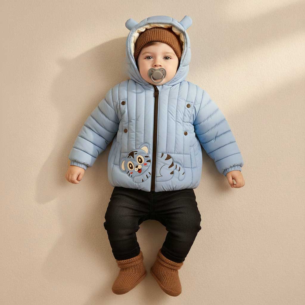 Kid's High Quality Premium Padding Jacket - Toddler Cat face 1