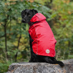 Reversible Dog Raincoat | Red Plaid
