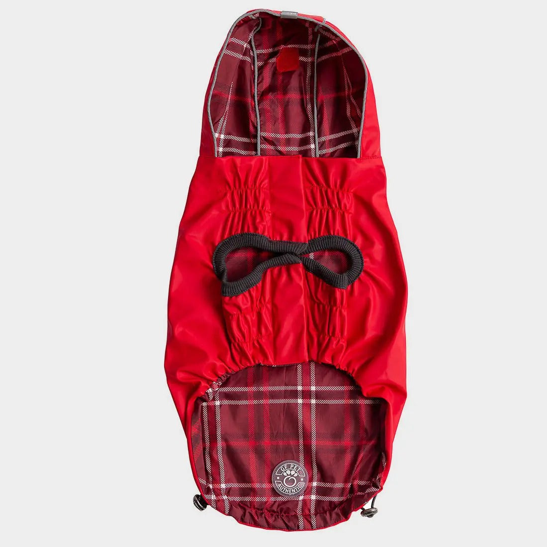 Reversible Dog Raincoat | Red Plaid