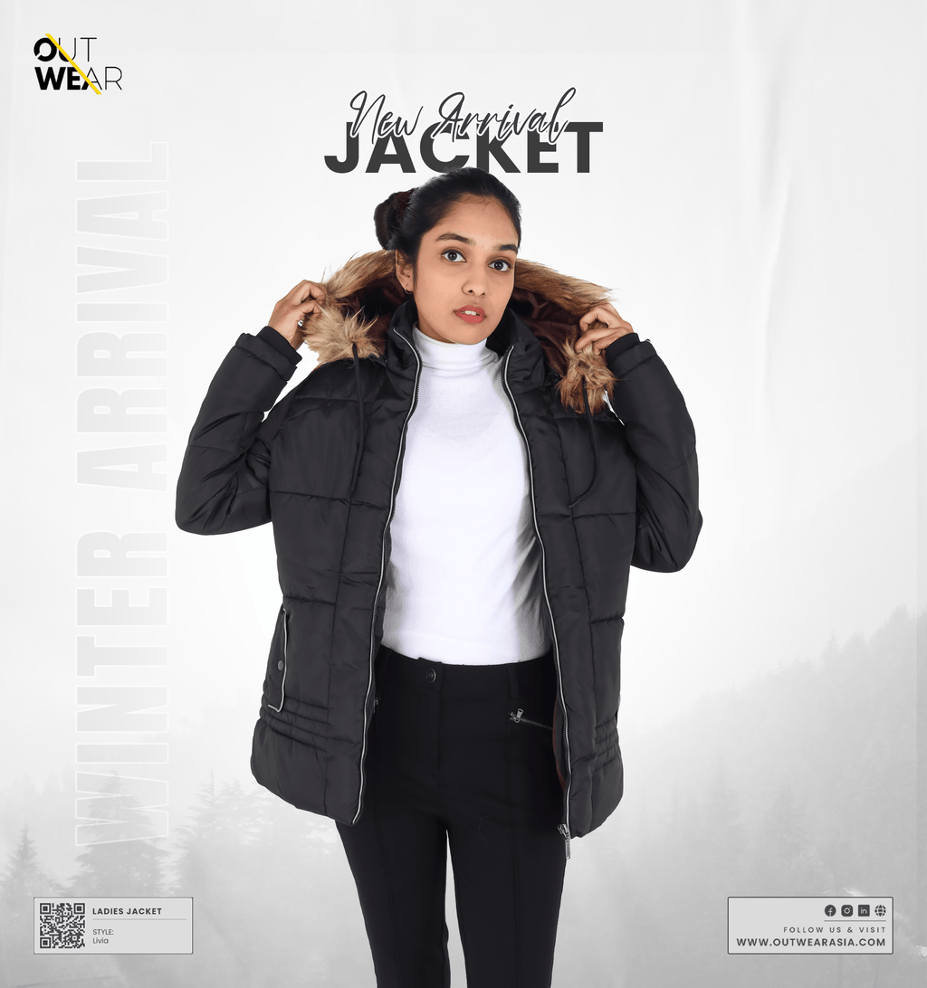 High Quality Premium Winter Jacket-LIVIA BLACK