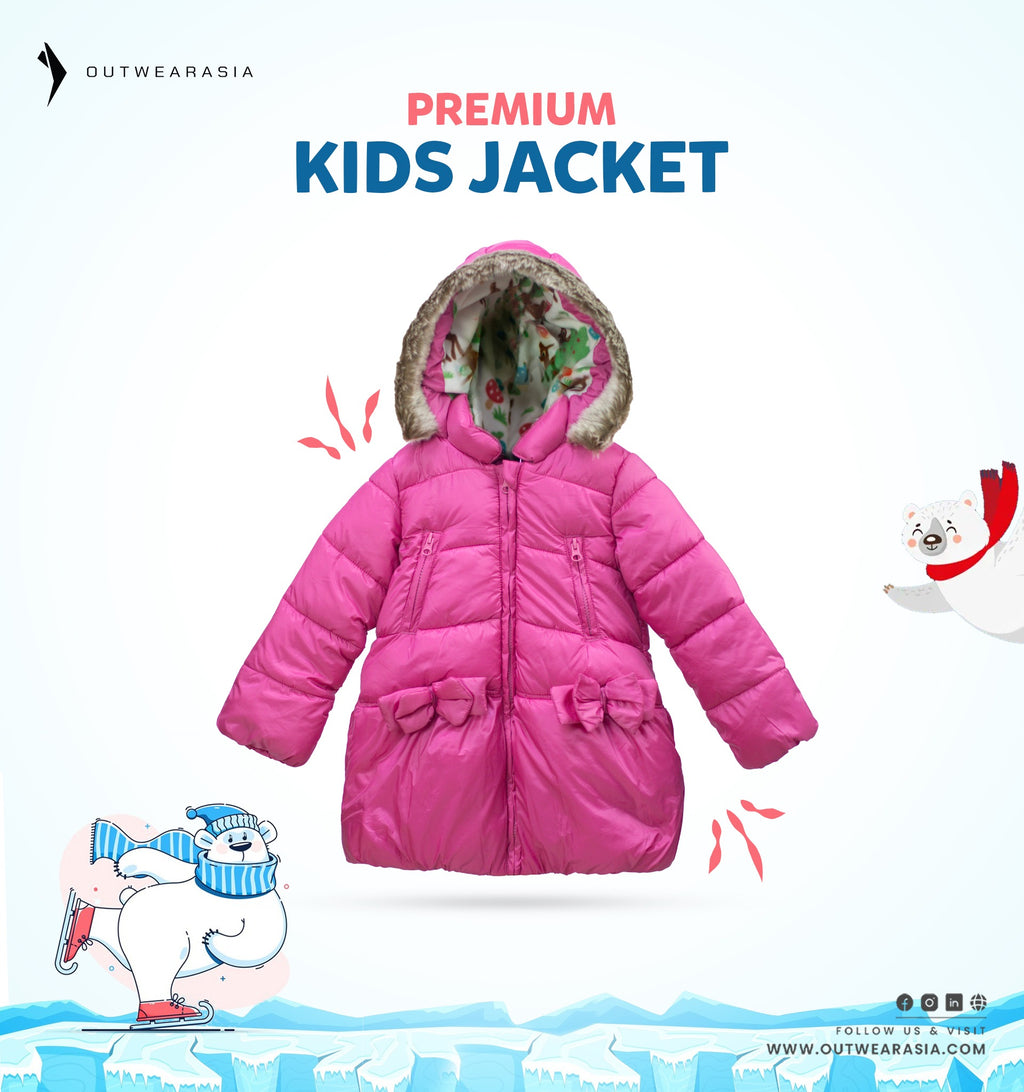 Girl's High Quality Premium Jacket - Artie-Pink