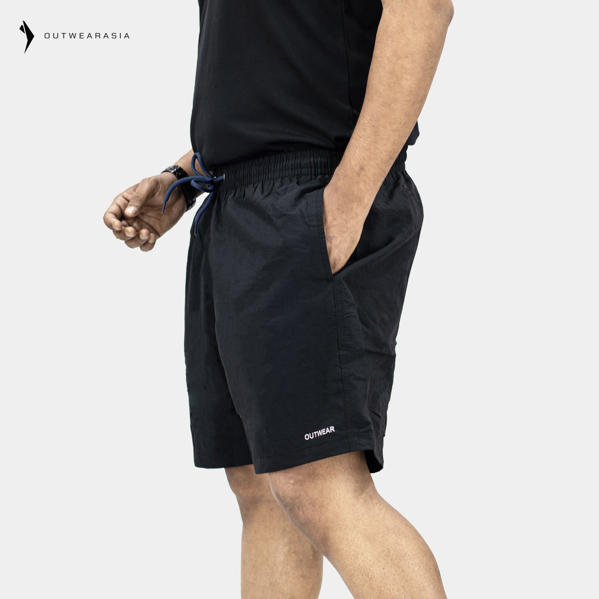 Outwear- Shorts For Men's Swimwear Black