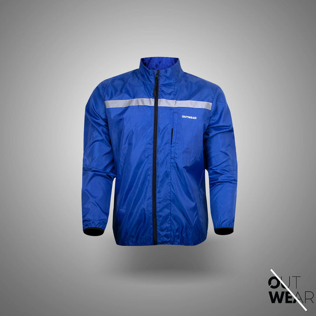 Biker Windbreaker for Men’s-Blue