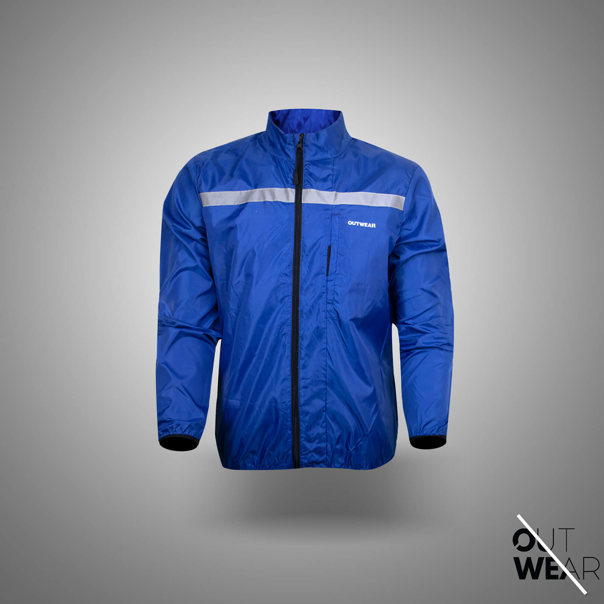 Biker Windbreaker for Men’s-Blue
