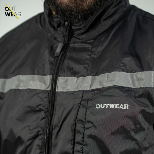 Biker Windbreaker for Men’s-Black