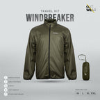 Windbreaker Travel Jacket-Olive