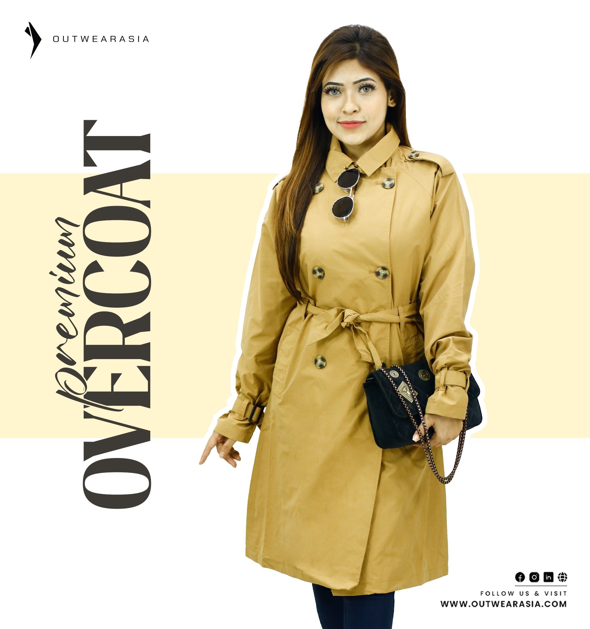 Outwear ladies High quality premium Trench coat – Defector