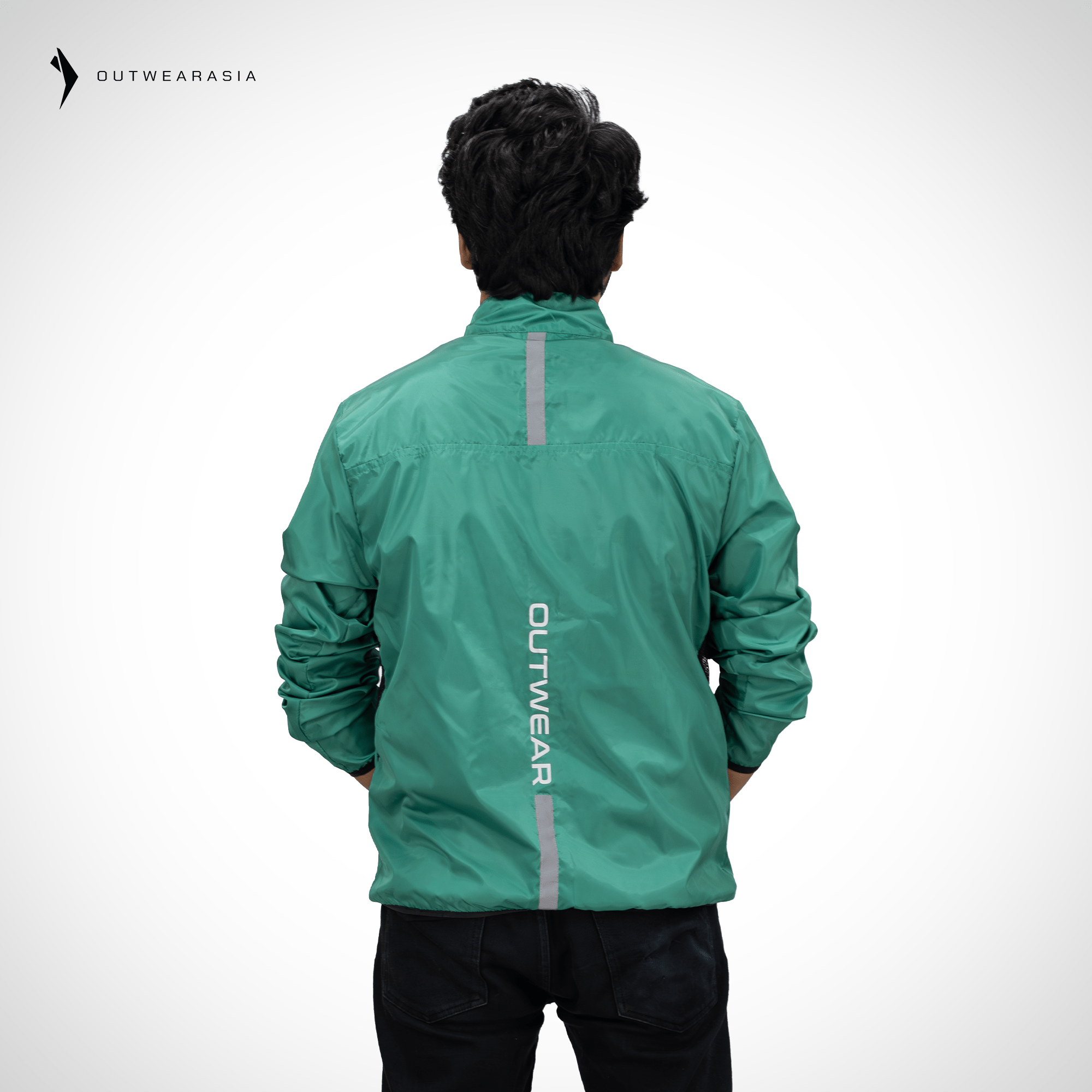 Premium Biker Windbreaker for Men’s - Windy green