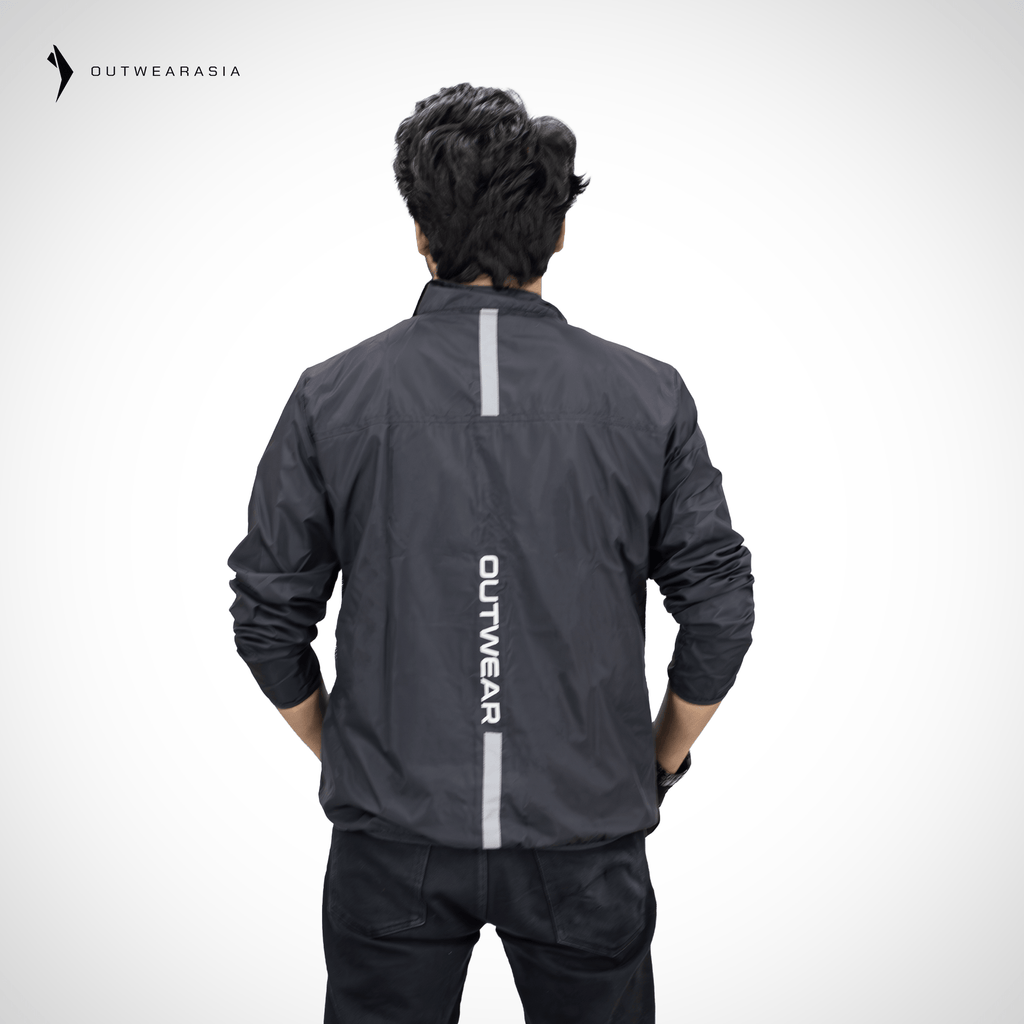 Premium Biker Windbreaker for Men’s - Windy Black
