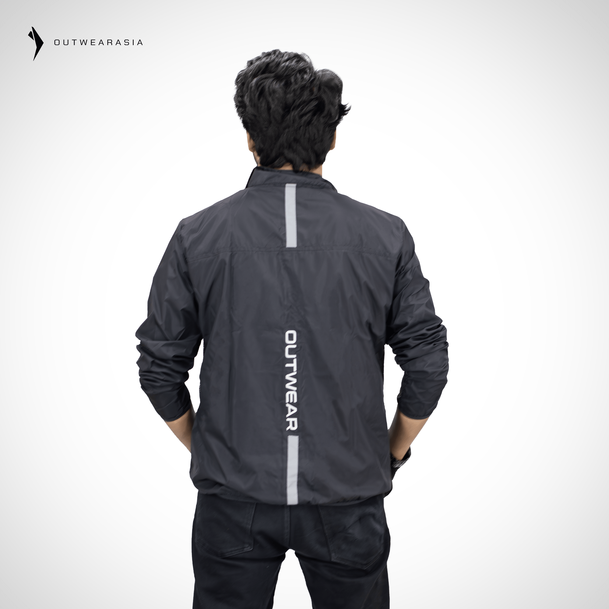 Premium Biker Windbreaker for Men’s - Windy Black