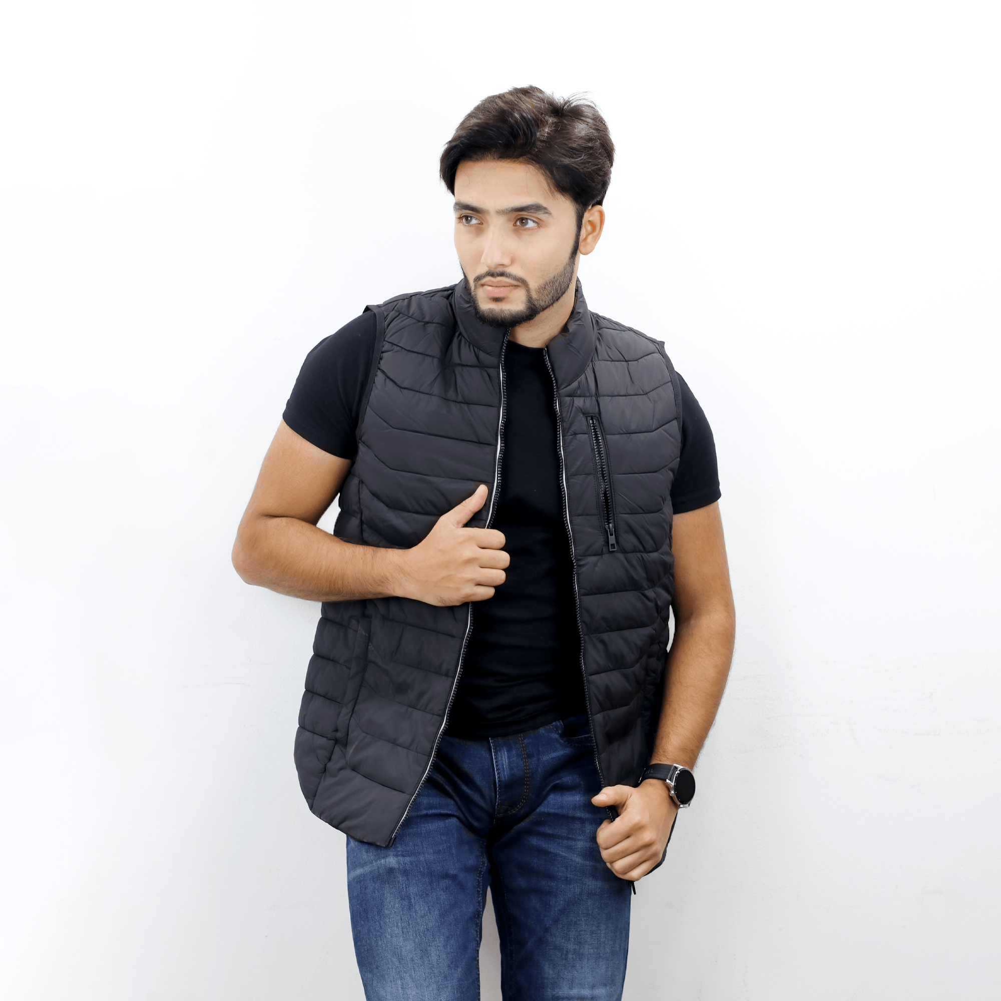 Men’s High-Quality Premium Vest jacket- FM Vest- Black