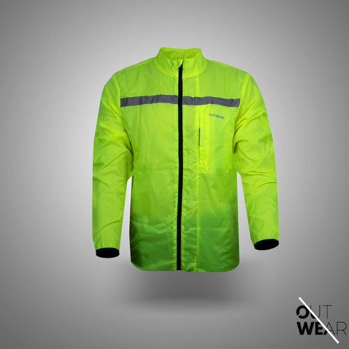 Biker Windbreaker for Men's-Neon Green