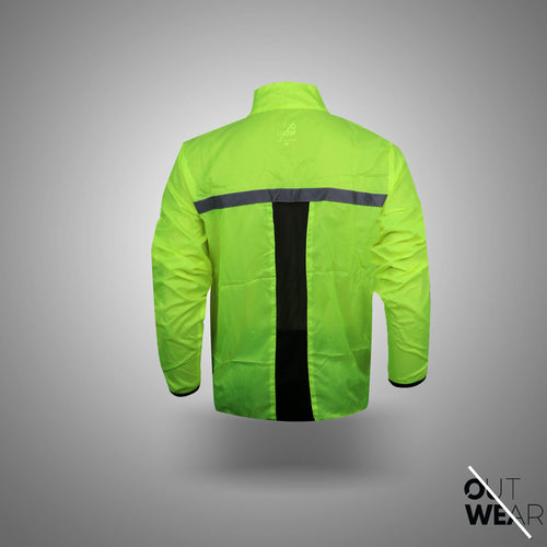 Biker Windbreaker for Men's-Neon Green